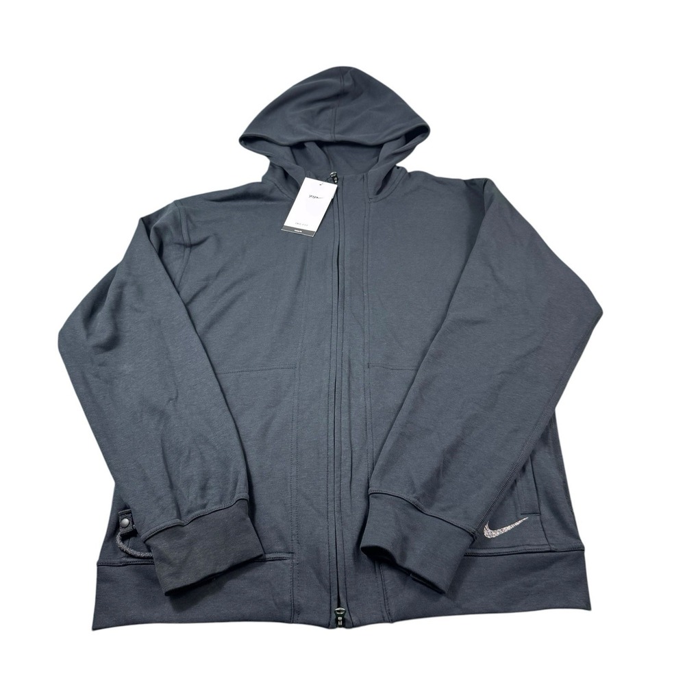 Nike Black Yoga Full Zip Hooded Men's Performance Size‎ M NWT